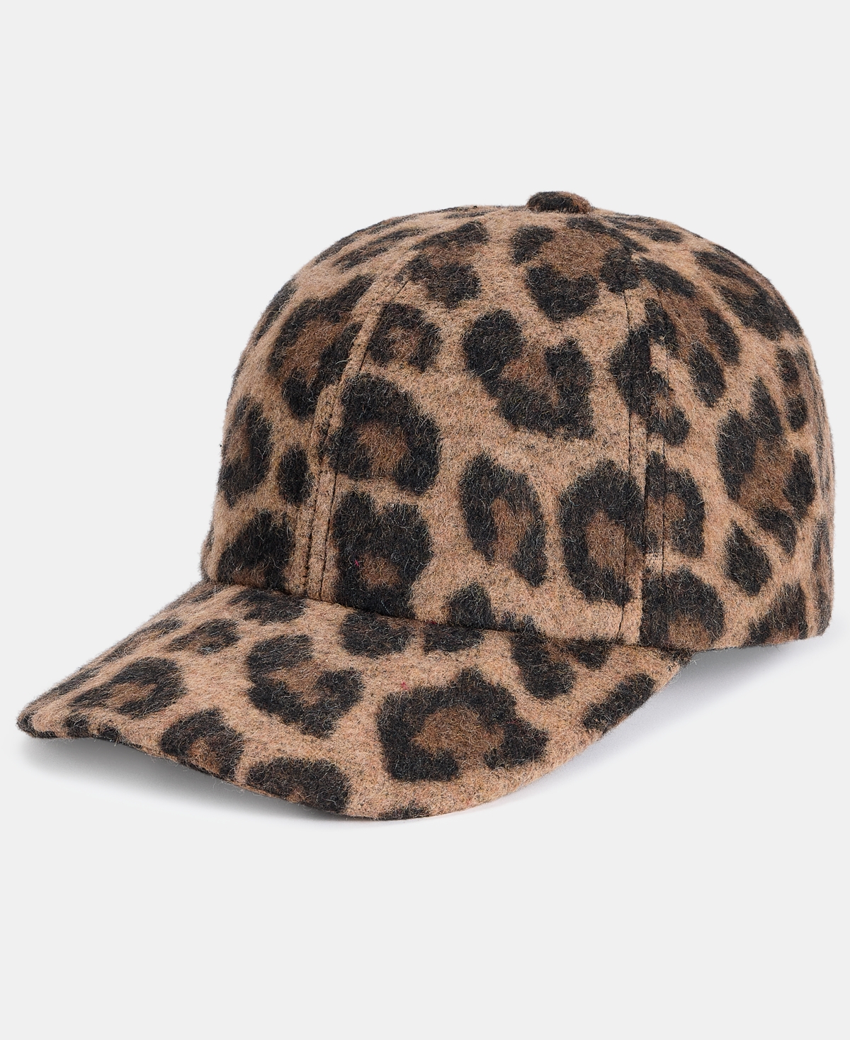 On 34th Leopard-print Baseball Cap, Macy's Exclusive In Gray