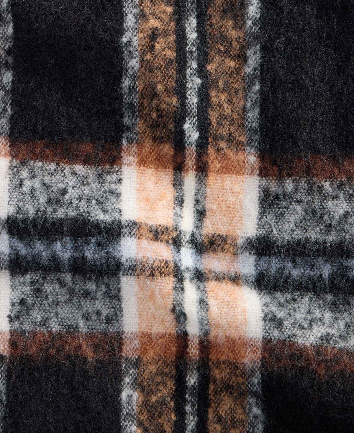 On 34th Brushed Plaid Blanket Wrap, Macy's Exclusive