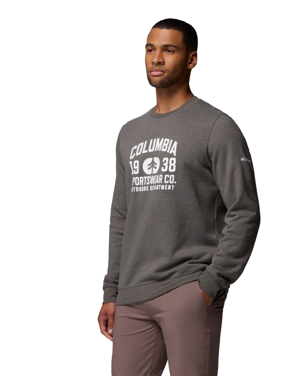 Columbia Men's Trek Crew Sweatshirt In Gray