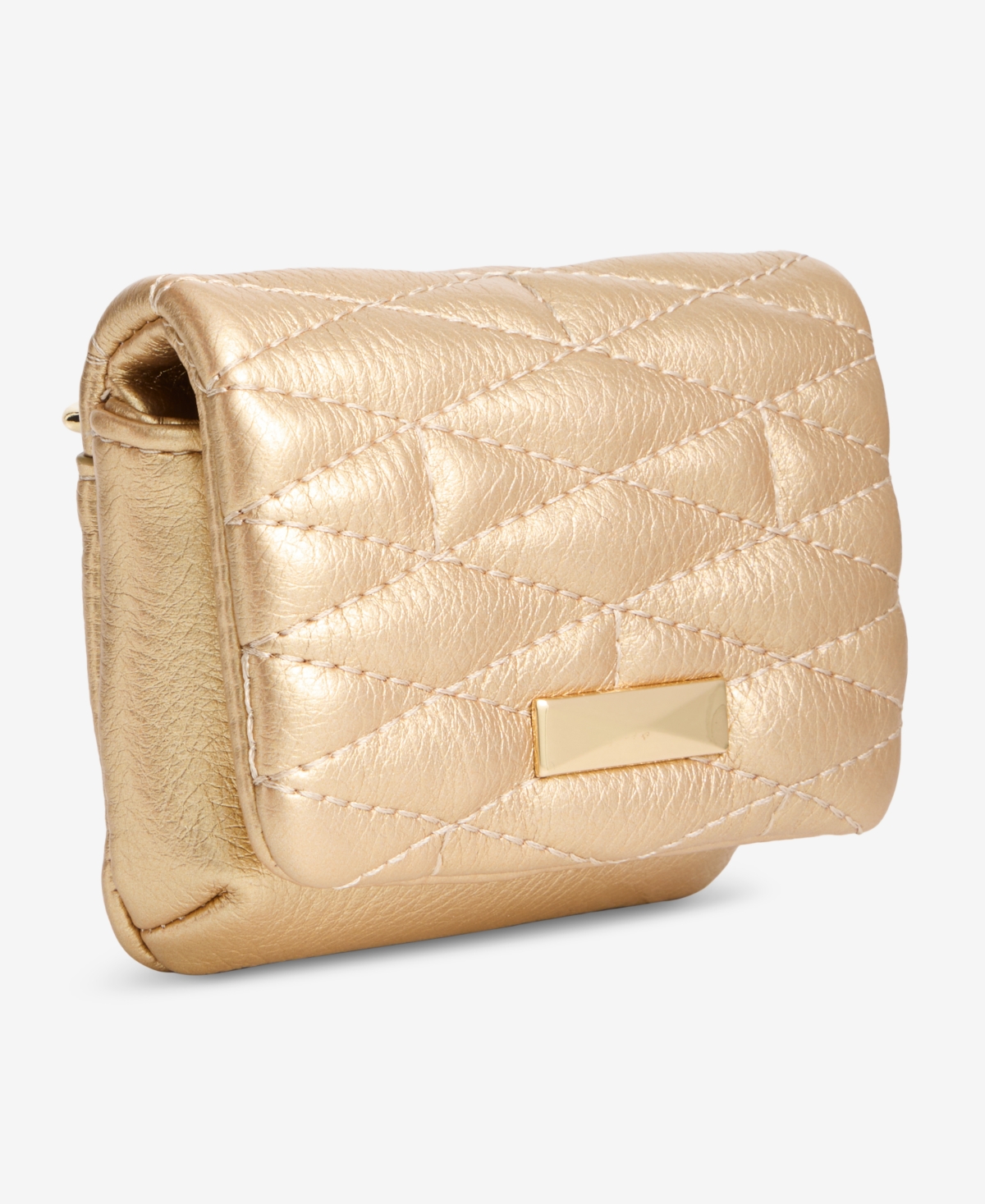 Inc International Concepts Taylah Quilted Mini Bag, Macy's Exclusive In Gold