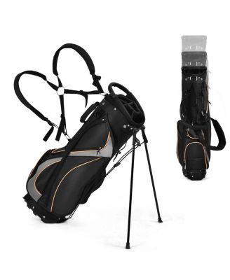 9 Inch Golf Stand Bag with Divider and Spacious Storage Pockets