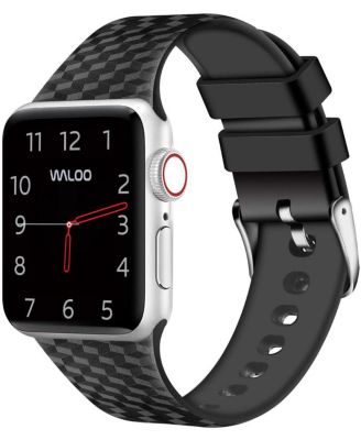 Carbon Fiber Silicone Replacement Band for Apple Watch
