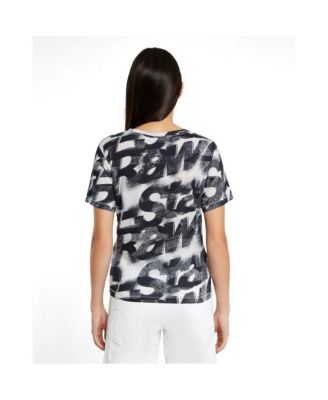 Women's Sprayed Letters Top