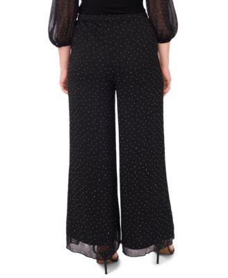 Women's Pull-On Nails Studs Palazzo Pants