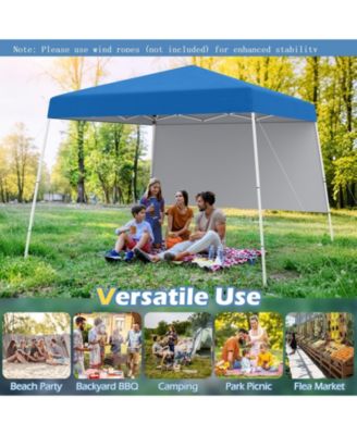 8 X 8 Feet Pop up Canopy Tent with 1 Sidewall and Portable Backpack