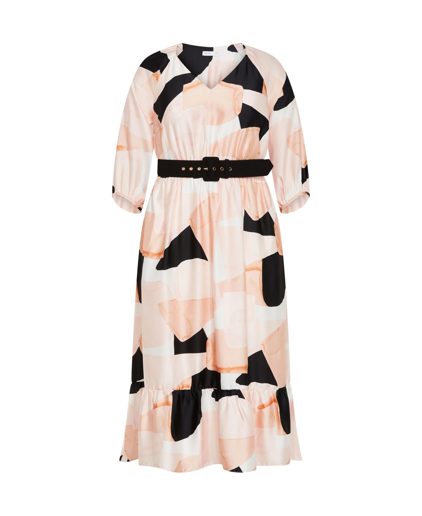 Женское платье CITY CHIC Plus Size Betty Print Midi, цвет: Playful — фото 3