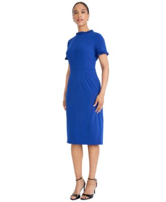 Women's Ruffled-Trim Sheath Dress