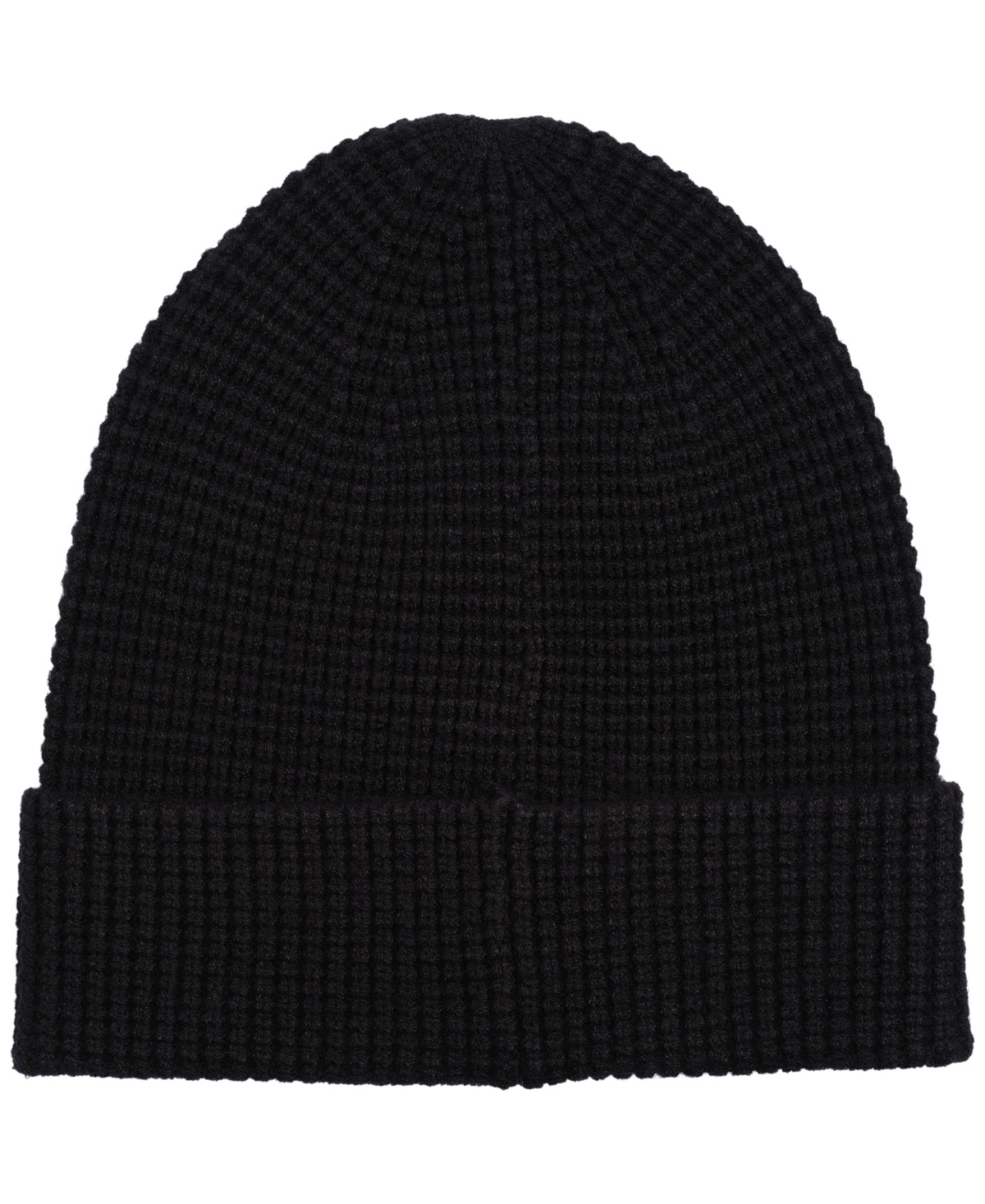 Alfani Men's Cuffed Waffle Beanie, Macy's Exclusive In Black
