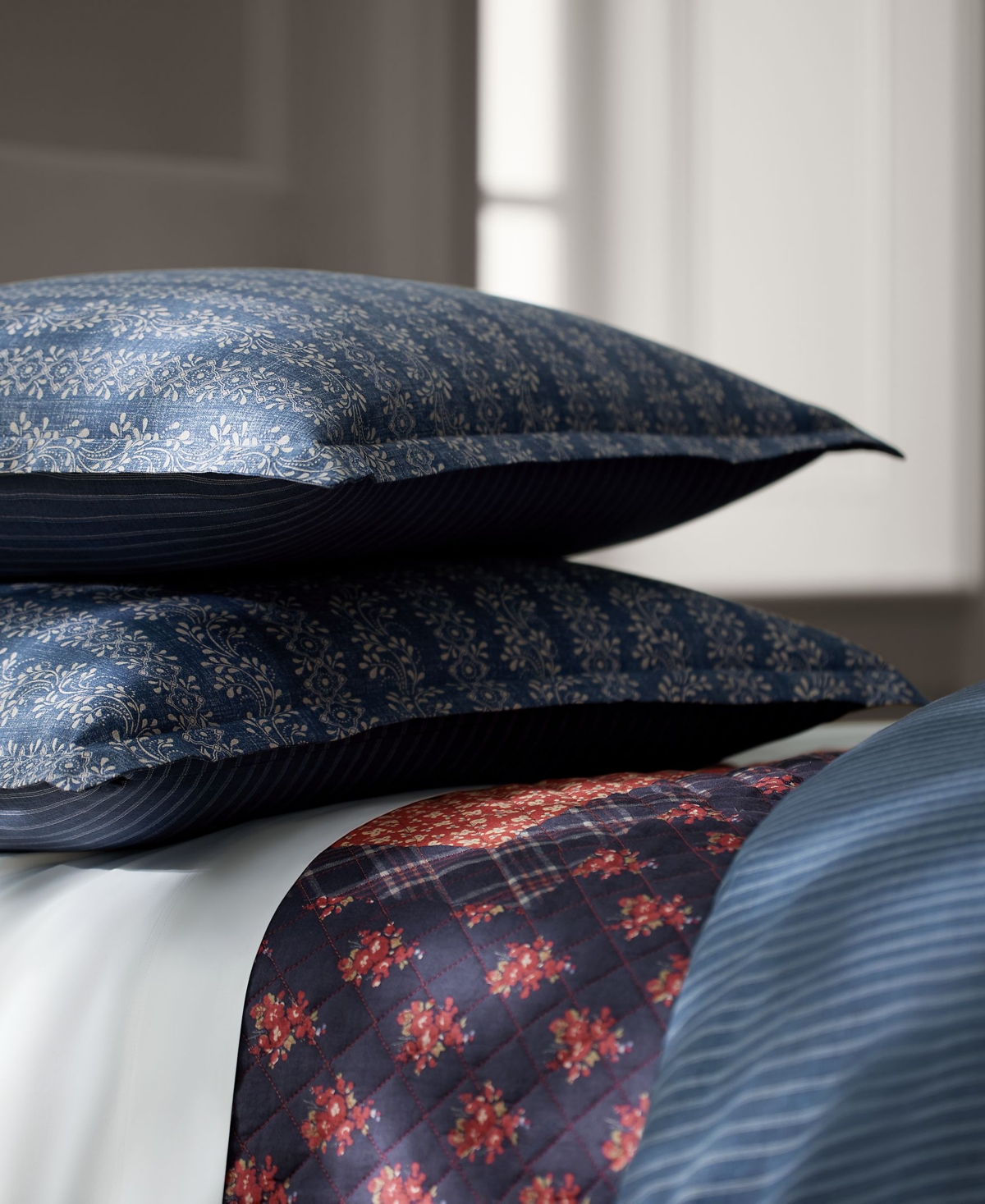 Lauren Ralph Lauren Gena Soft Cotton Reversible 3-Pc. Duvet Cover Set
