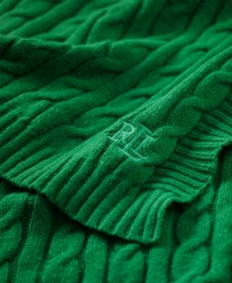 Jamie Cable-Knit Throw, 50" x 60"