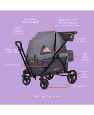 Baby Navigator 2-in-1 Stroller Wagon - Dash Plum