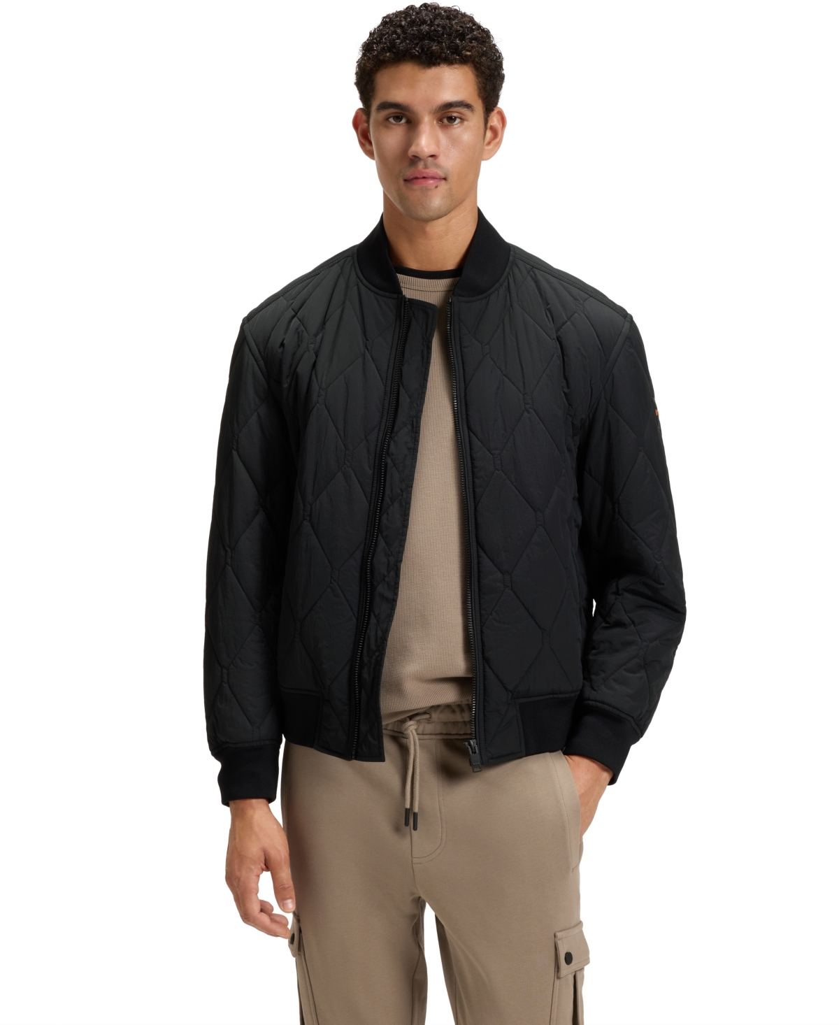 Hugo Boss Onion-quilted Jacket With Water-repellent Finish In Multi