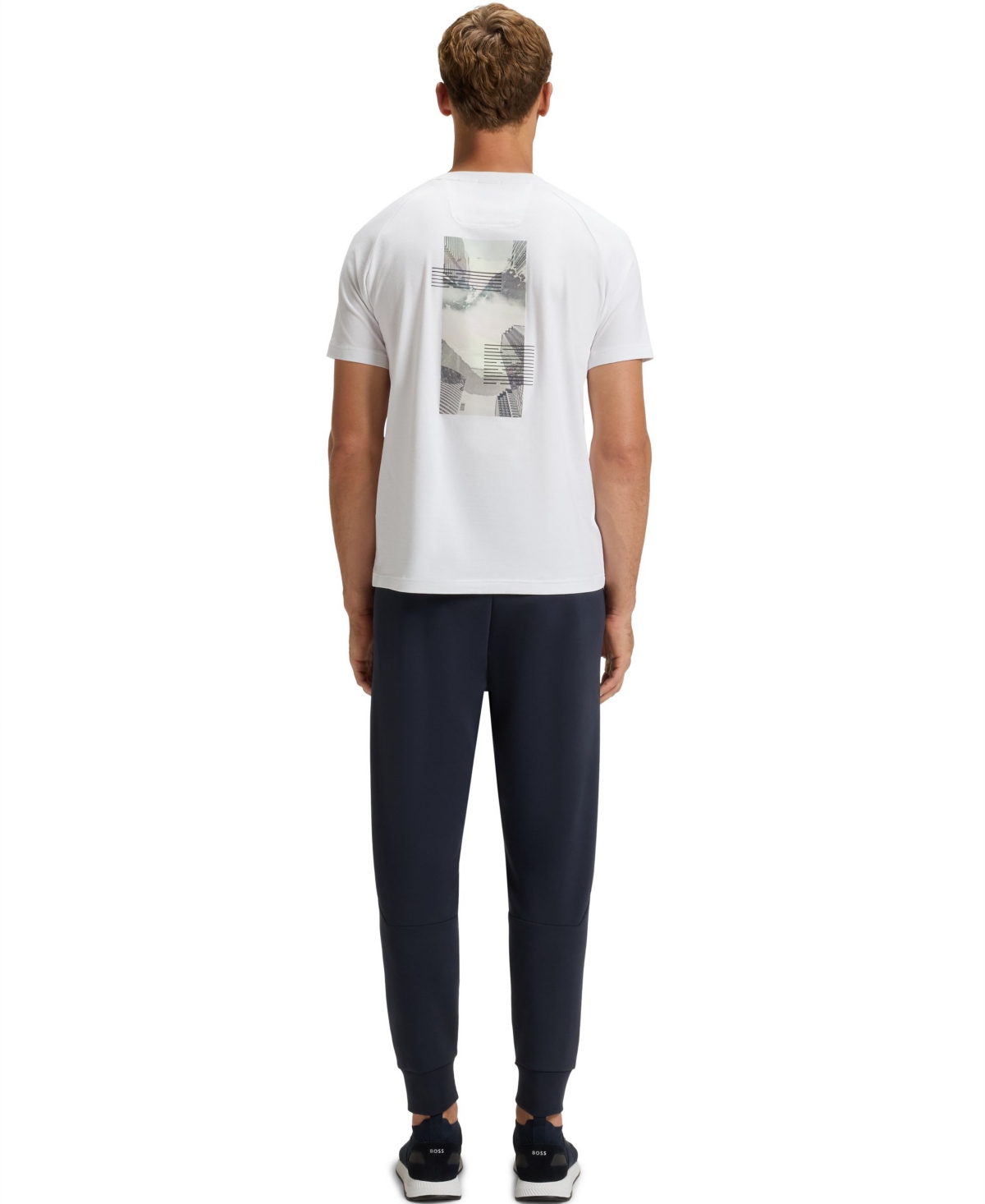 Hugo Boss Boss By  Men's Decorative Reflective Relaxed-fit T-shirt In Neutral
