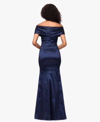 Women's Taffeta Off-The-Shoulder Dress