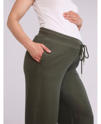 Women's Under the Belly Wide Leg Sweatpants - Motherhood Maternity