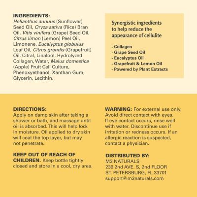 – Anti-Cellulite Massage Oil | 16oz