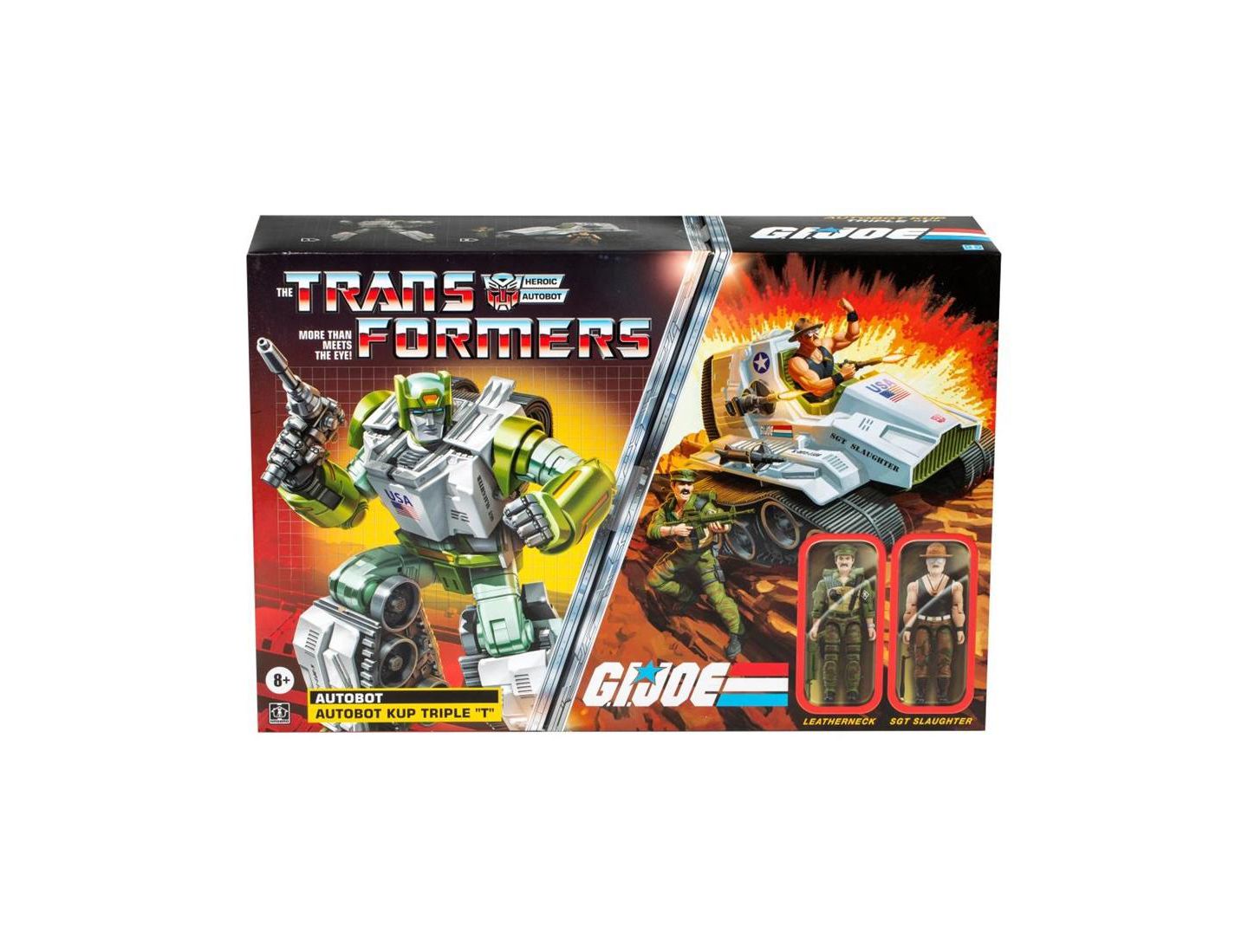 Детские фигурки Transformers Autobot Kup G.I. Joe Triple T 9" 3-Piece Action Figure Set, Ages 8+ — фото 5
