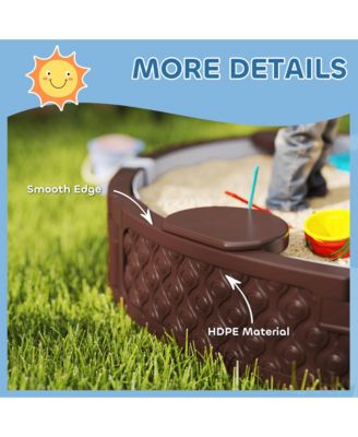 Round Kids box with Cover, 3 Seats, Bottom Liner,