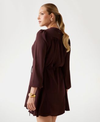 Women's Wanda Long Sleeve Flare Dress