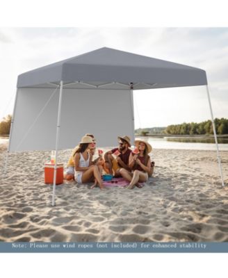 8 X 8 Feet Pop up Canopy Tent with 1 Sidewall and Portable Backpack