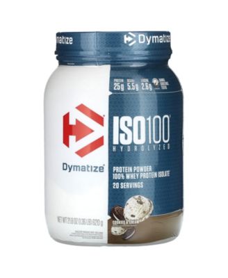 ISO100 Hydrolyzed Protein Powder, 100% Whey Isolate Protein, 25g of Protein, 5.5g