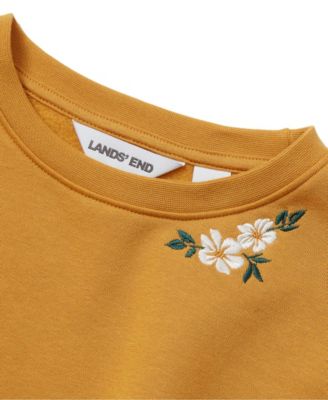 Girls Crew Neck Embroidered Sweatshirt