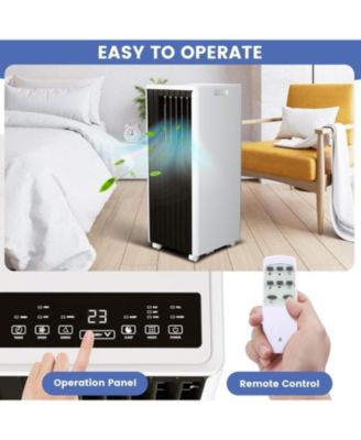 8,000 BTU – 3-in-1 Portable Air Conditioner with Dehumidifier & Fan, Cools Up to 350 Sq.Ft, Includes Vent Kit – Bedroom/RV/Apartment Use