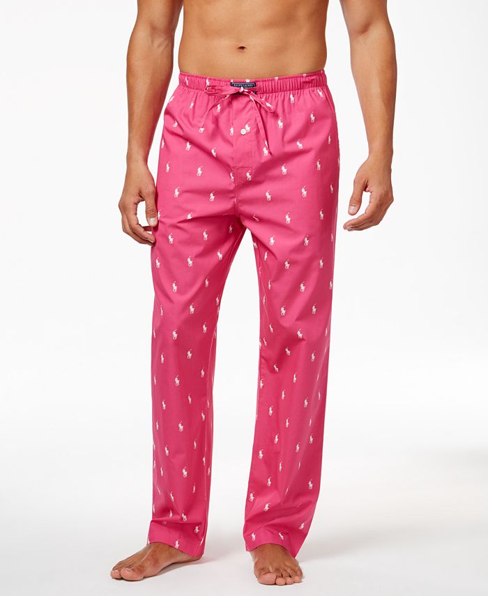 Polo Ralph Lauren Men's Woven Polo Player Pajama Pants - Macy's