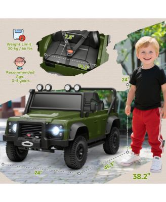 Kids Electric Car, Land Rover Licensed Off-Road Ride On Car,