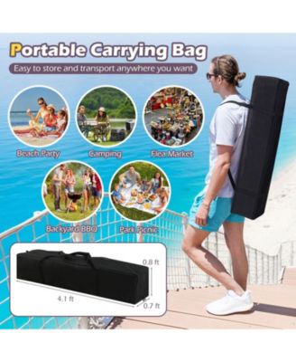 13 X 13 FT Pop up Gazebo with Portable Carrying Bag 8 Stakes and 4 Wind Ropes