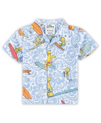 Baby Boys and Girls Light Blue The Simpsons Cowabunga Cabana Set