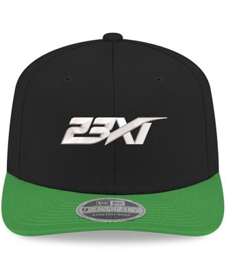 Men's Black/Green 23XI Racing 9SEVENTY Team Adjustable Hat