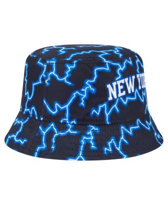 Men's Black/Light Blue New York Knicks Summer Sun and Storm Reversible Bucket Hat