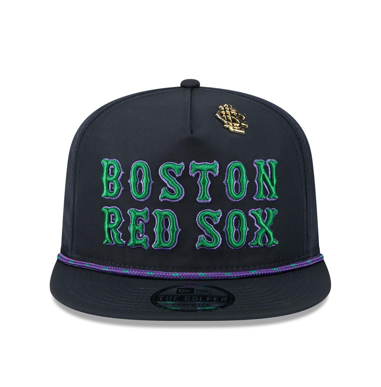 Мужская кепка New Era Navy Boston Red Sox 2025 Big League Chew Golfer Snapback Hat — фото 5