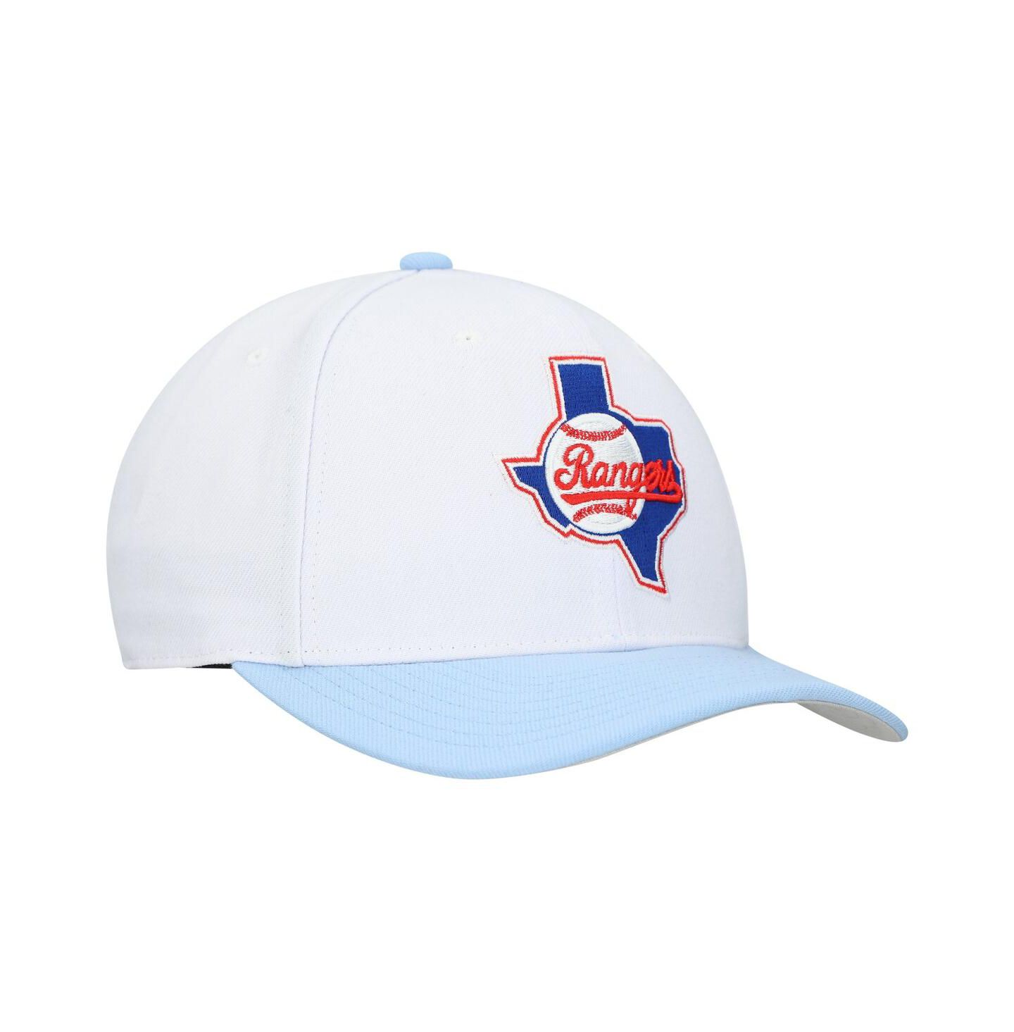 Кепка Mitchell & Ness Gray Texas Rangers Basic Coop Pro Adjustable Hat — фото 3