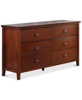 Simpli Home - Bellevue Bedroom Dresser and Media Cabinet, Direct Ship