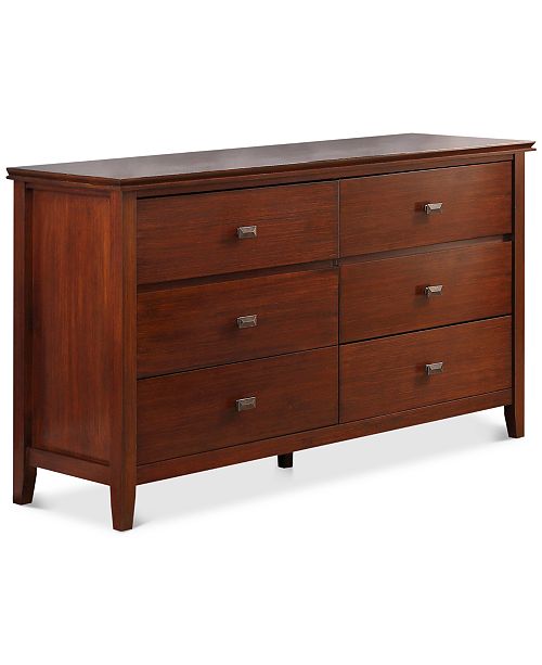 Simpli Home Bellevue Bedroom Dresser And Media Cabinet