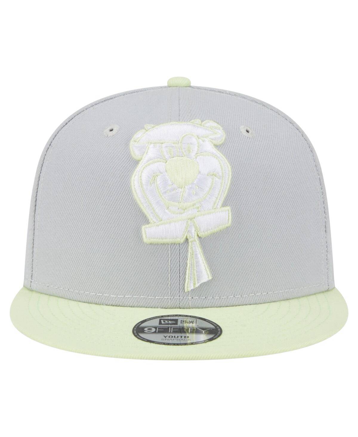 New Era Big Boys And Girlsâ Gray The Yogi Bear Show 9fifty Snapback Hat In Gray