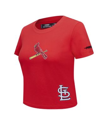 Women's Red St. Louis Cardinals Game Day Classics Baby Doll Cropped T-Shirt
