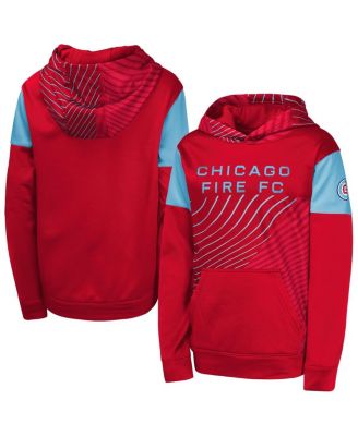 Outerstuff - Big Boys and Girls Red Chicago Fire Unbeatable Pullover Hoodie