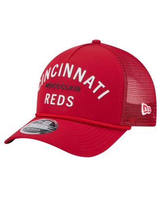 New Era - Men's Red Cincinnati Reds Minimalist 9FORTY A-Frame Adjustable Hat