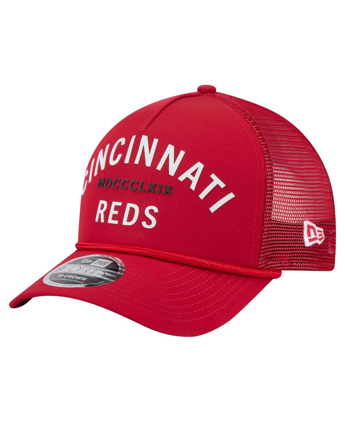Men's Red Cincinnati Reds Minimalist 9FORTY A-Frame Adjustable Hat - Red