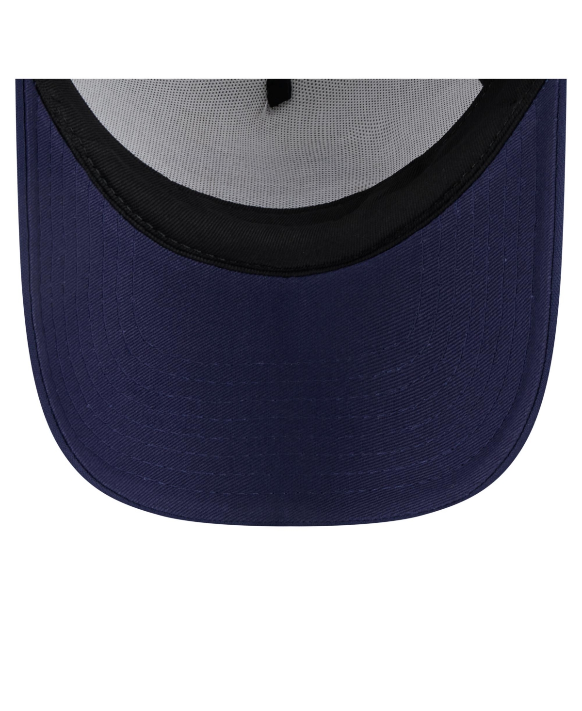 New Era Toddler White/navy Milwaukee Brewers Painted A-frame 9forty Trucker Adjustable Hat In Blue