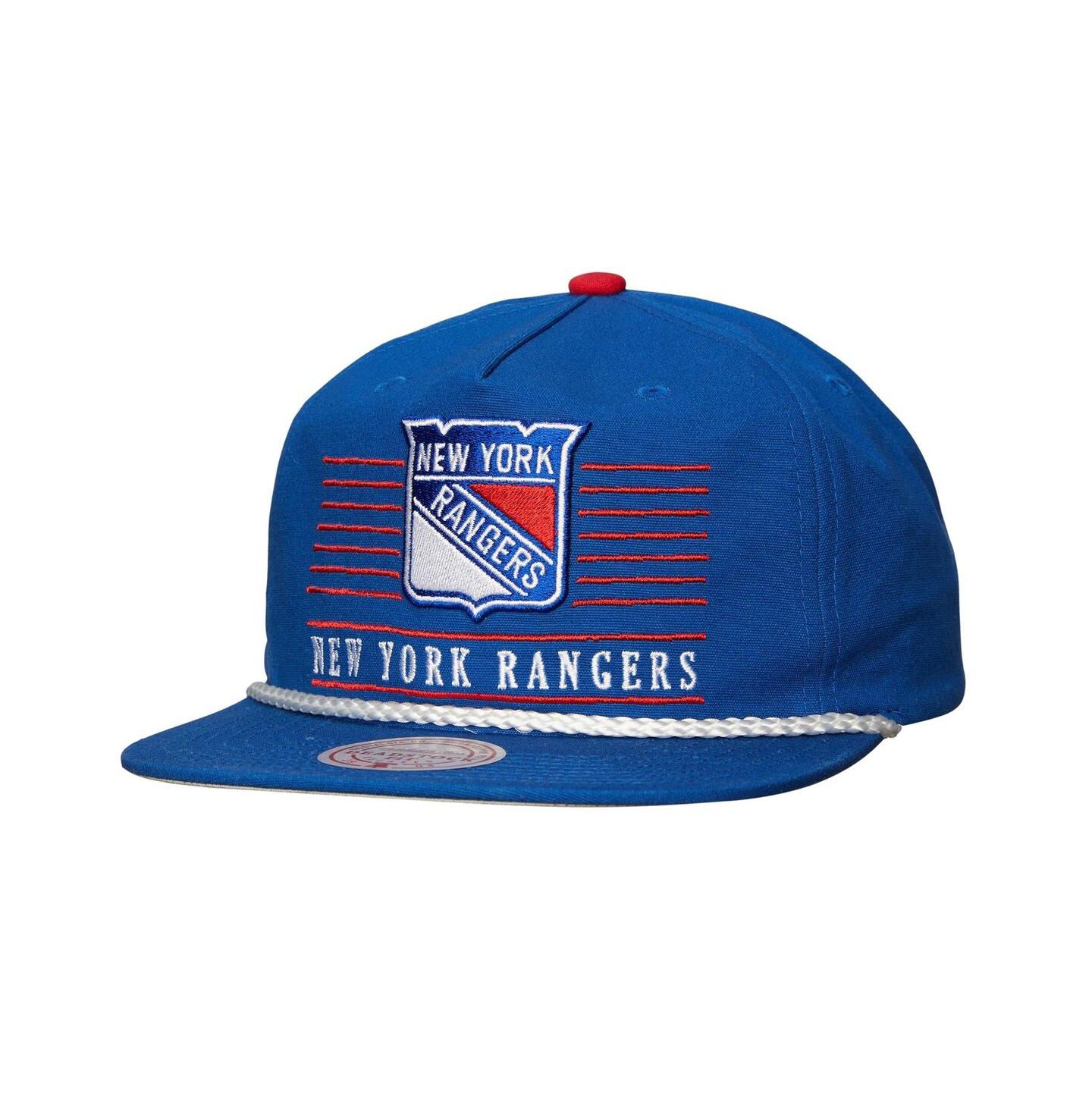 Мужская кепка Mitchell & Ness Blue New York Rangers Ascend Deadstock Snapback Hat — фото 1