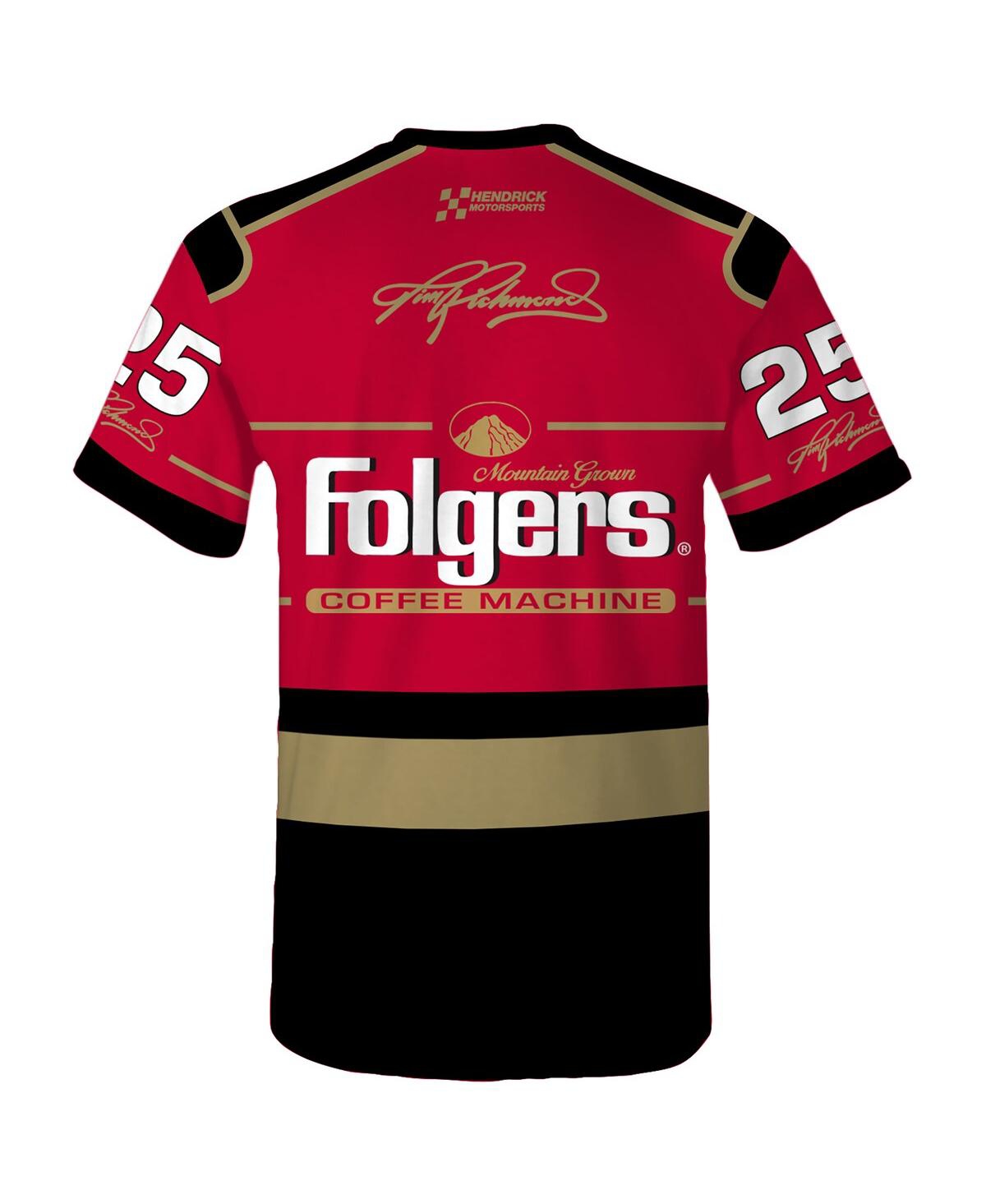 Hendrick Motorsports Team Collection Men's Red Tim Richmond Folgers Legend Uniform T-shirt In Red