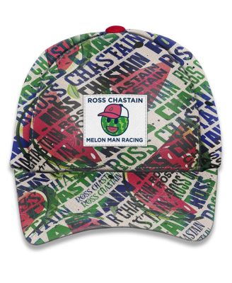 Men's White Ross Chastain Sublimated Melon Man Adjustable Hat
