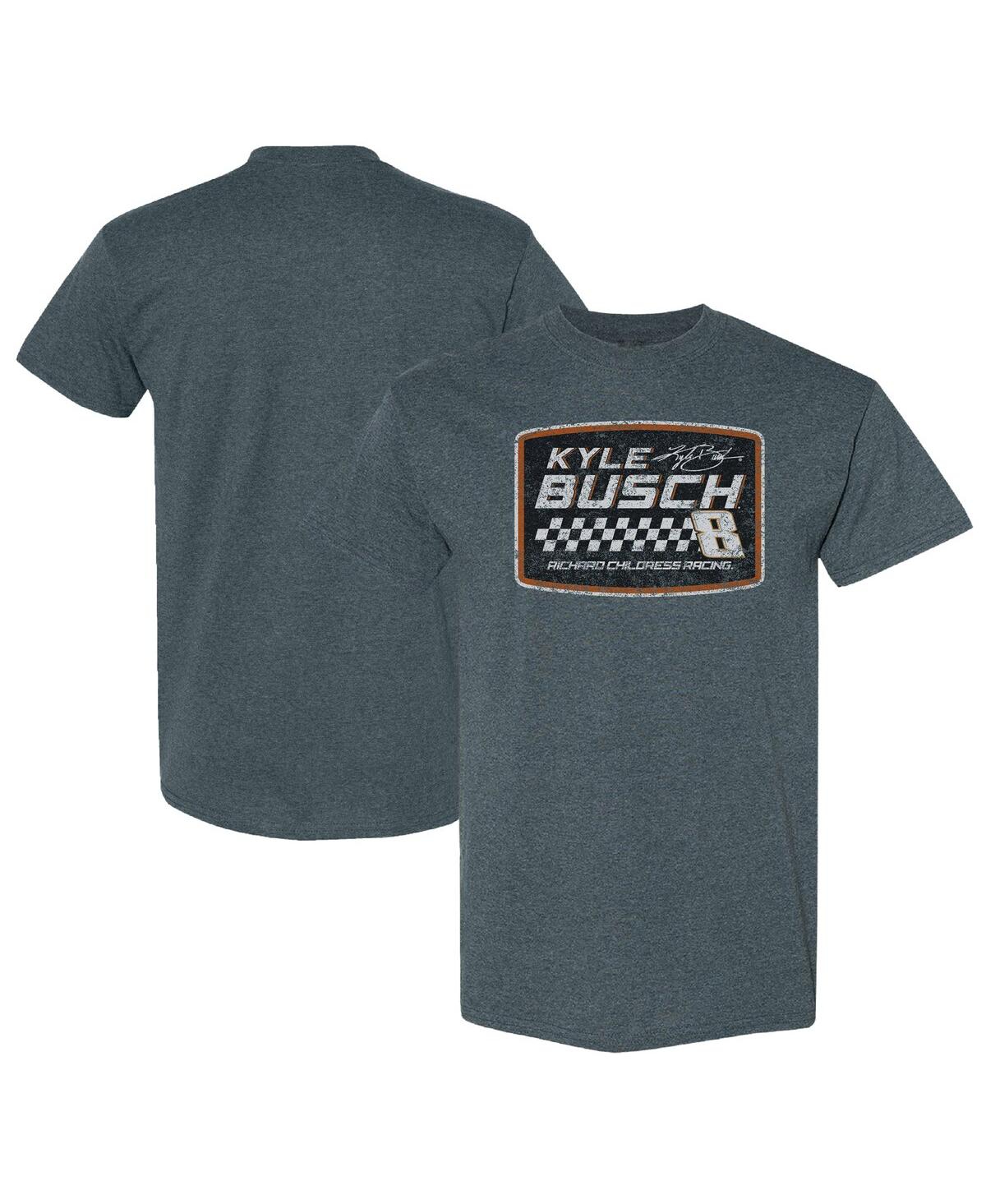 Richard Childress Racing Team Collection Men's Heather Navy Kyle Busch Vintage T-shirt In Blue