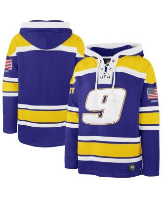 '47 Brand - Men's Royal Chase Elliott Superior Lacer Pullover Hoodie