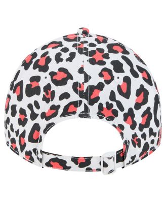 Big Girls White San Francisco 49ers Active Leopard 9TWENTY Adjustable Hat