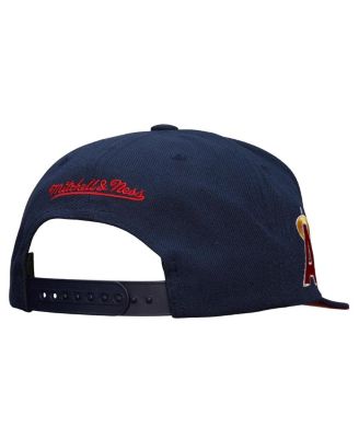 Men's Navy California Angels Team Tagged Snapback Hat